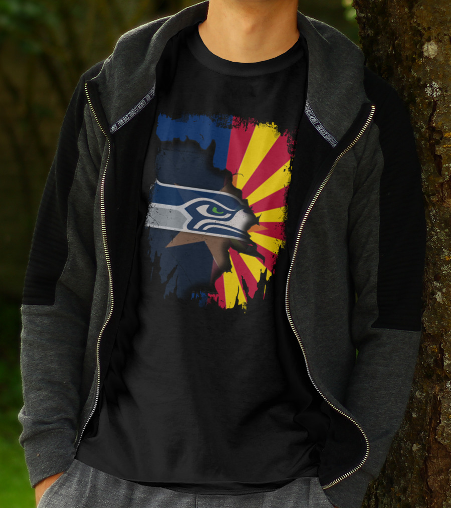 Seahawks Meets Arizona Fusion T-Shirt
