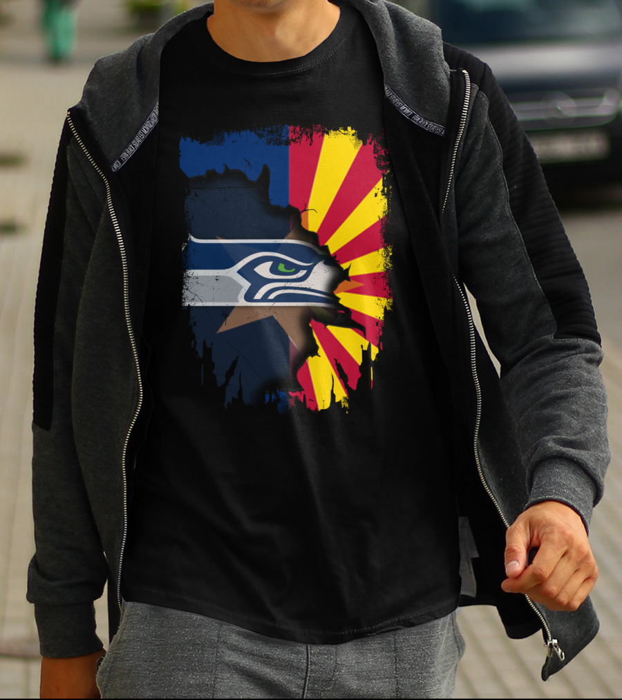 Seahawks Meets Arizona Fusion T-Shirt