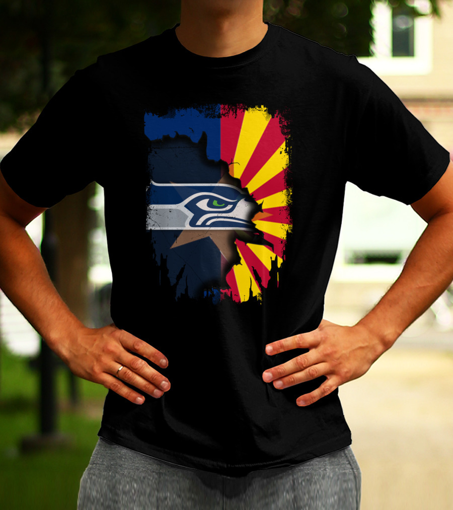 Seahawks Meets Arizona Fusion T-Shirt