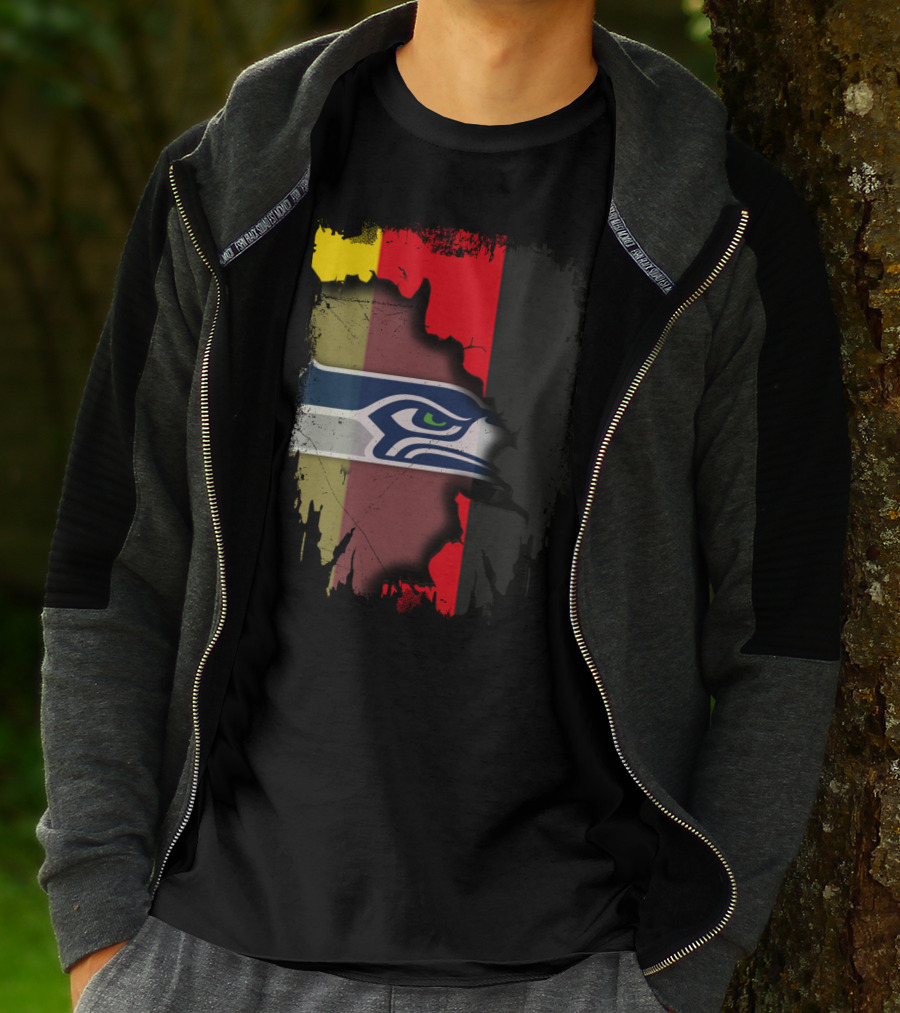 Germany Flag Seahawks Fusion T-Shirt
