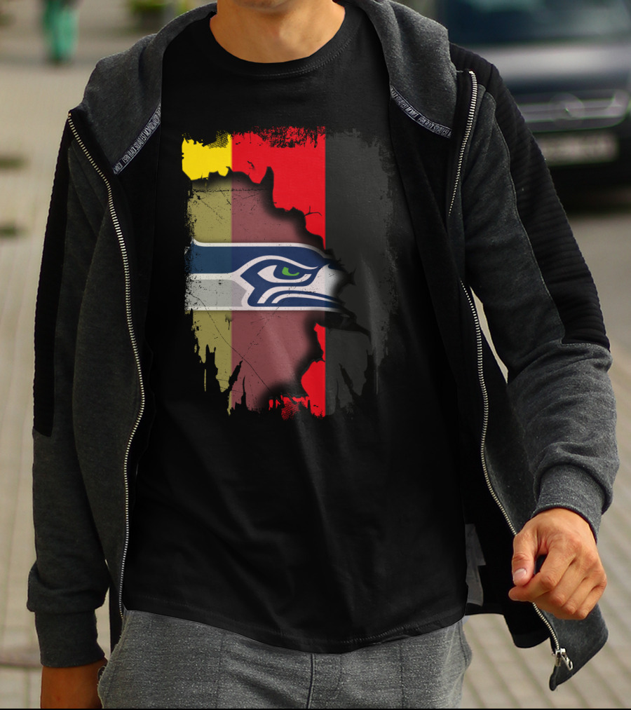 Germany Flag Seahawks Fusion T-Shirt