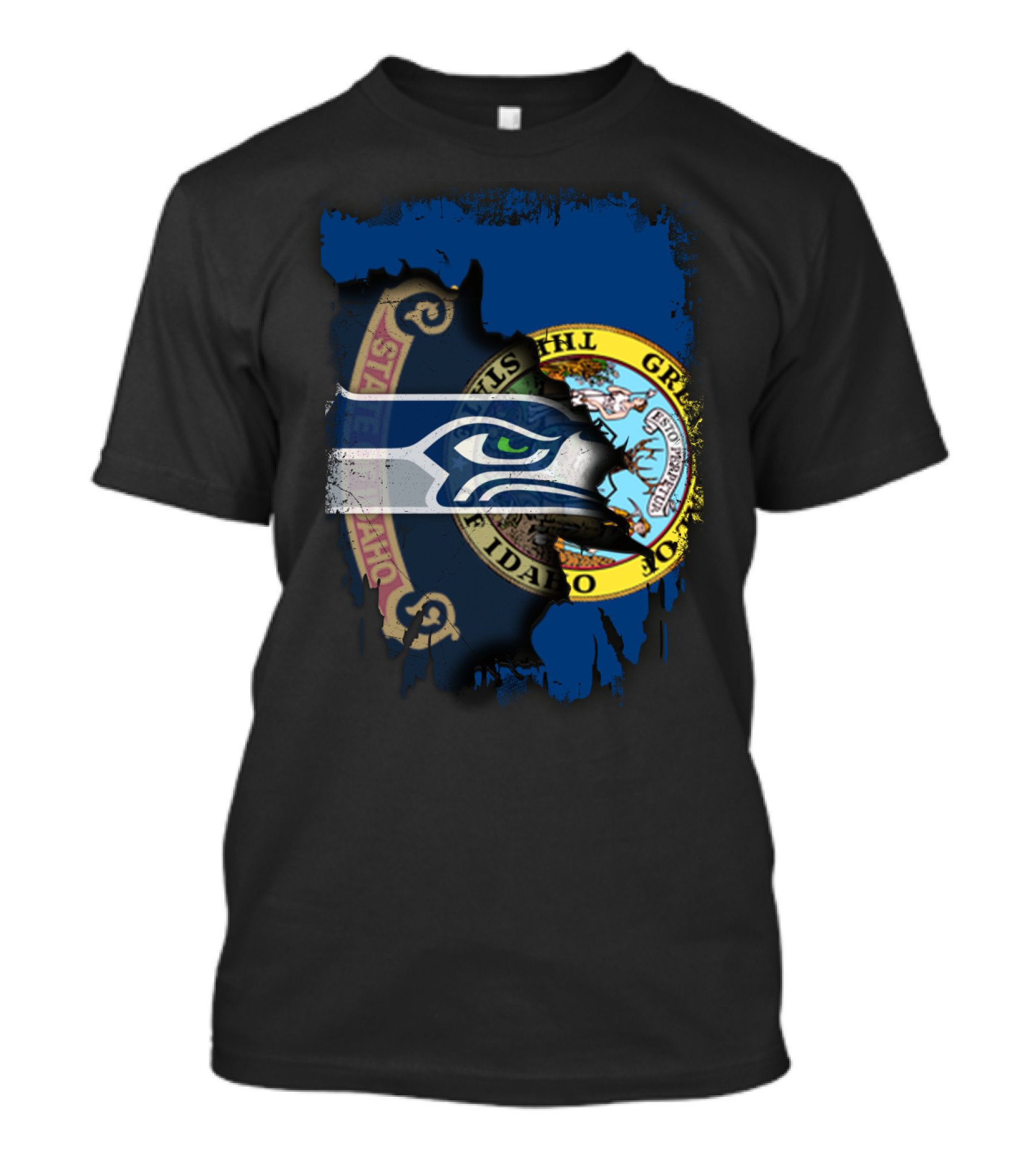 Together Idaho State Flag With Seahawks T-Shirt