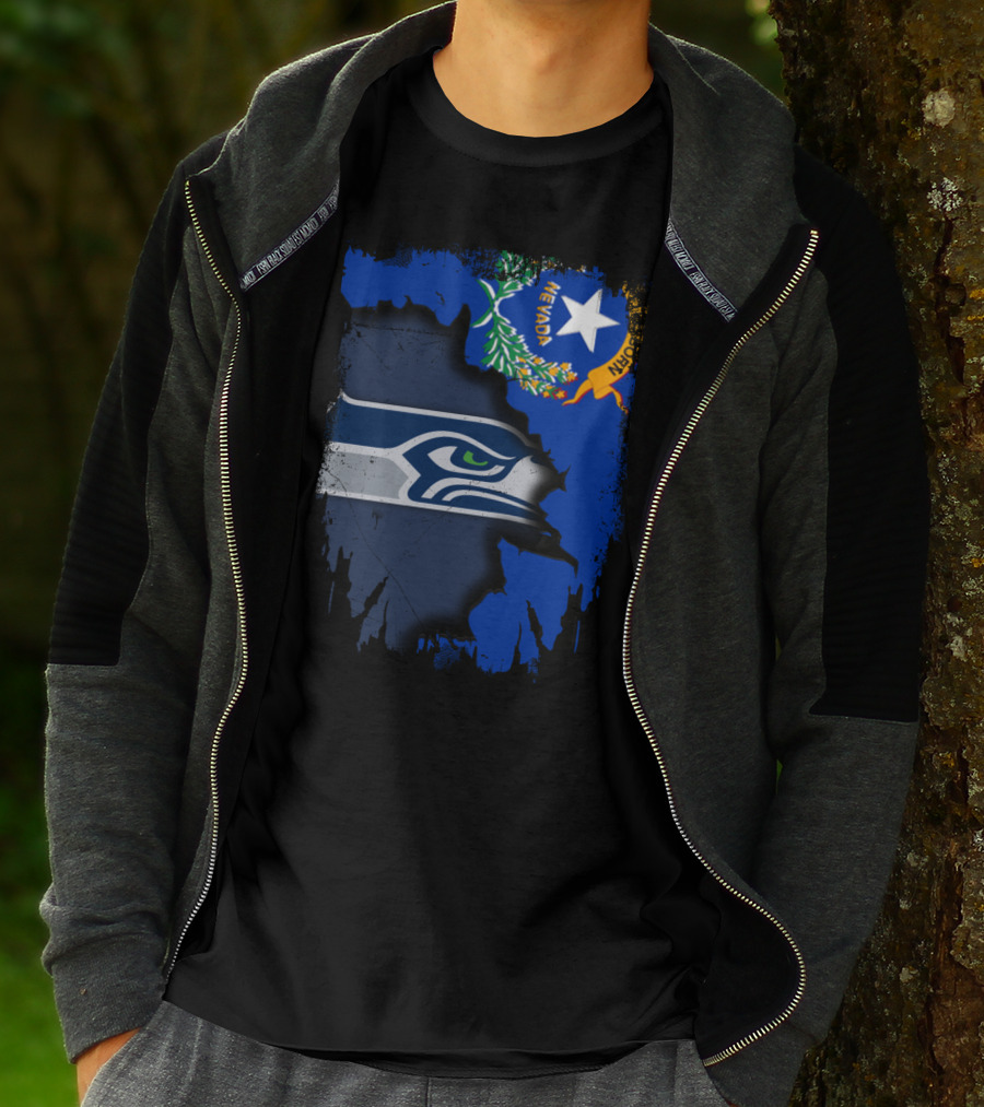 Nevada Love For Seattle Seahawks Fans T-Shirt