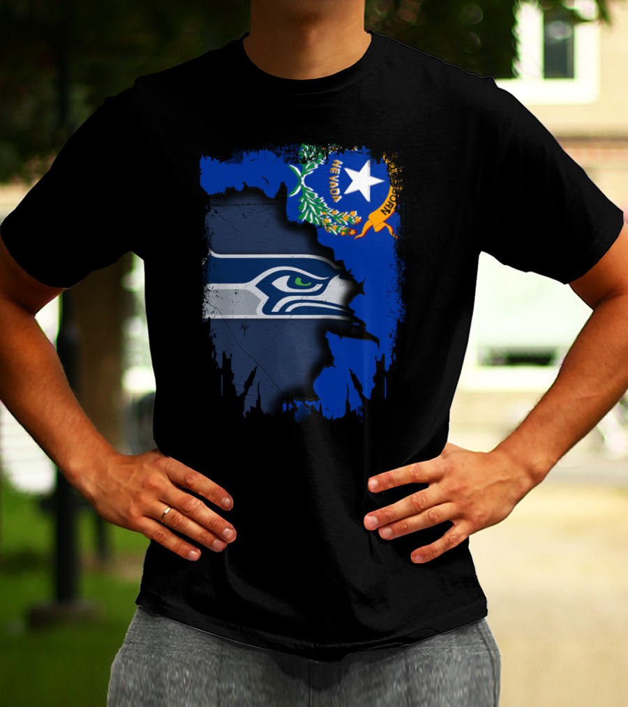 Nevada Love For Seattle Seahawks Fans T-Shirt