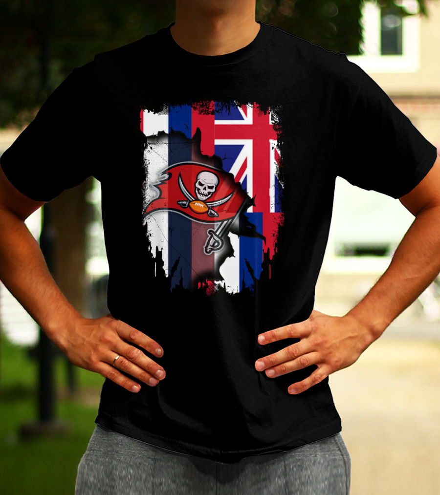 Together Hawaii With Buccaneers Flag Fusion T-Shirt
