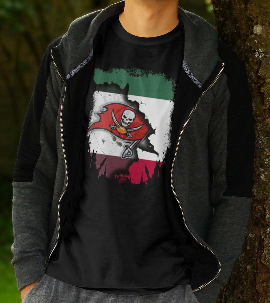 Together Mexico With Buccaneers Flag T-Shirt