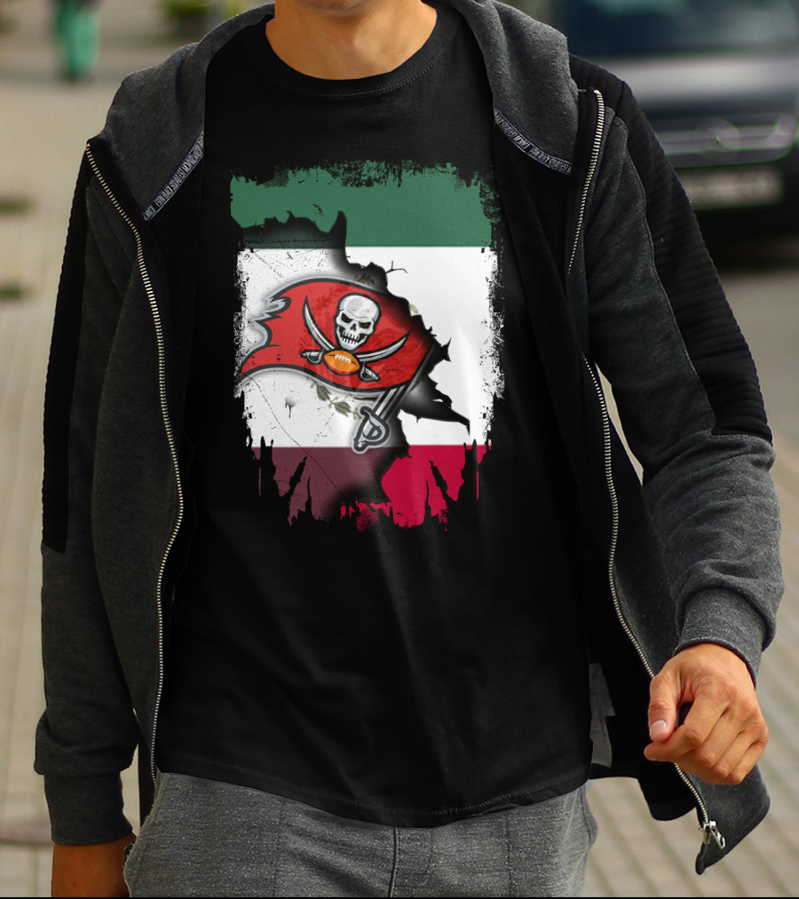 Together Mexico With Buccaneers Flag T-Shirt