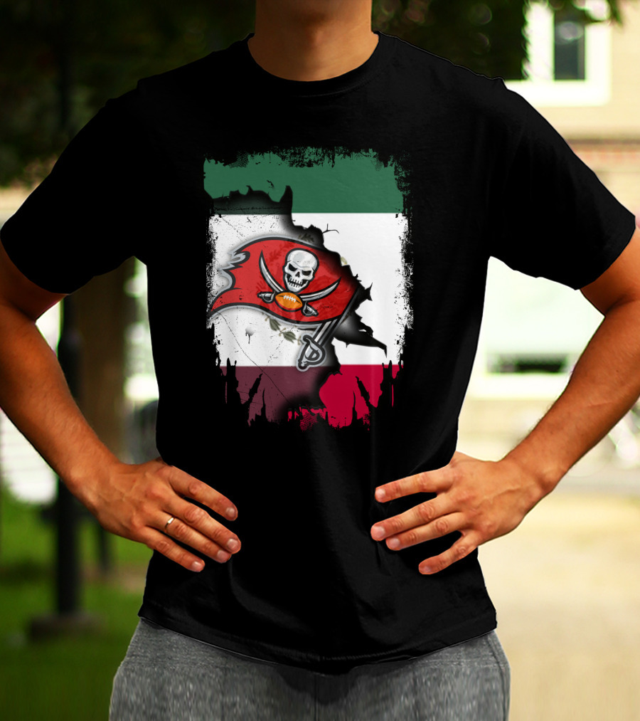 Together Mexico With Buccaneers Flag T-Shirt