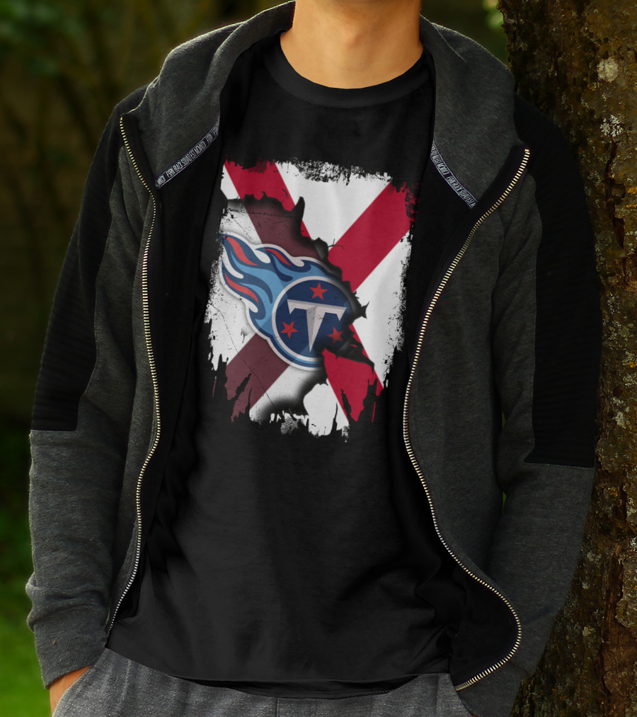 Together Alabama Titans Flag Fusion T-Shirt