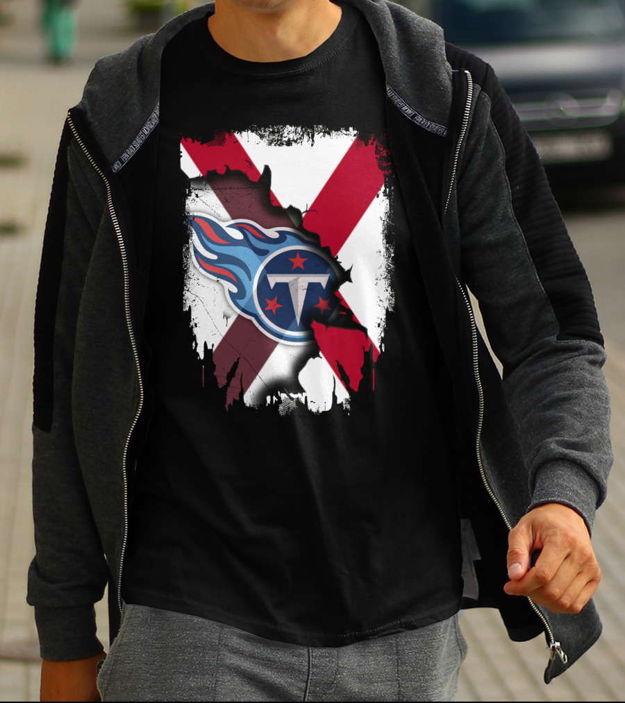 Together Alabama Titans Flag Fusion T-Shirt