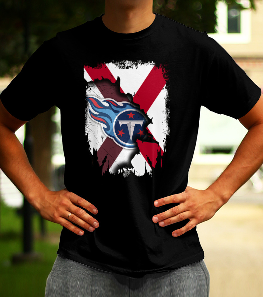Together Alabama Titans Flag Fusion T-Shirt