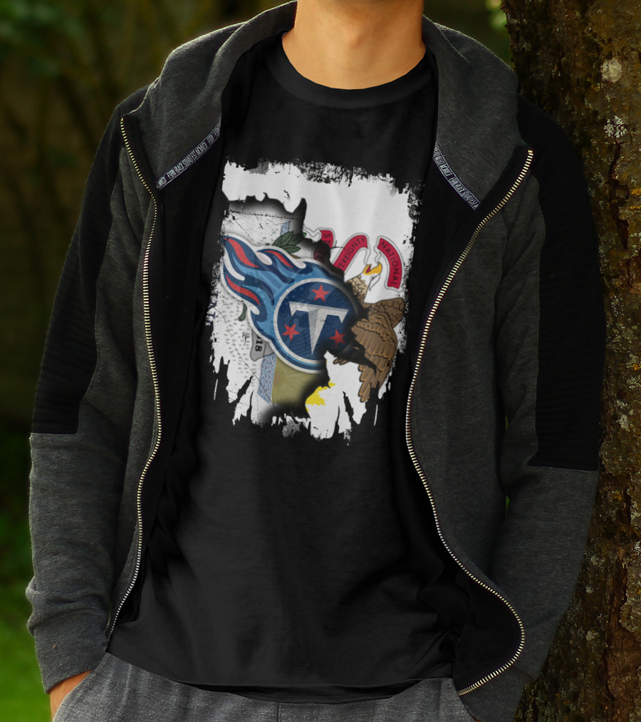 Illinois Pride Merged With Titans Emblem T-Shirt