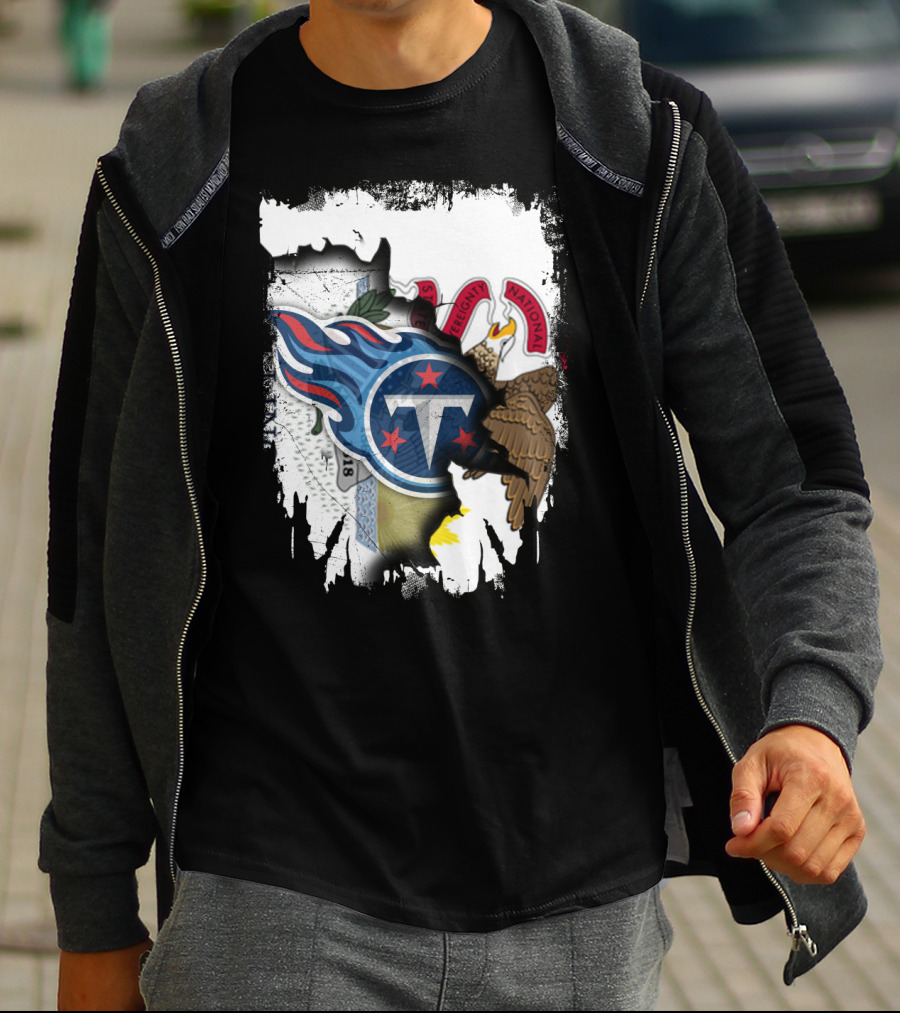 Illinois Pride Merged With Titans Emblem T-Shirt