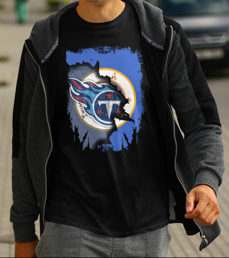 Together Minnesota Tennessee Titans Fusion T-Shirt