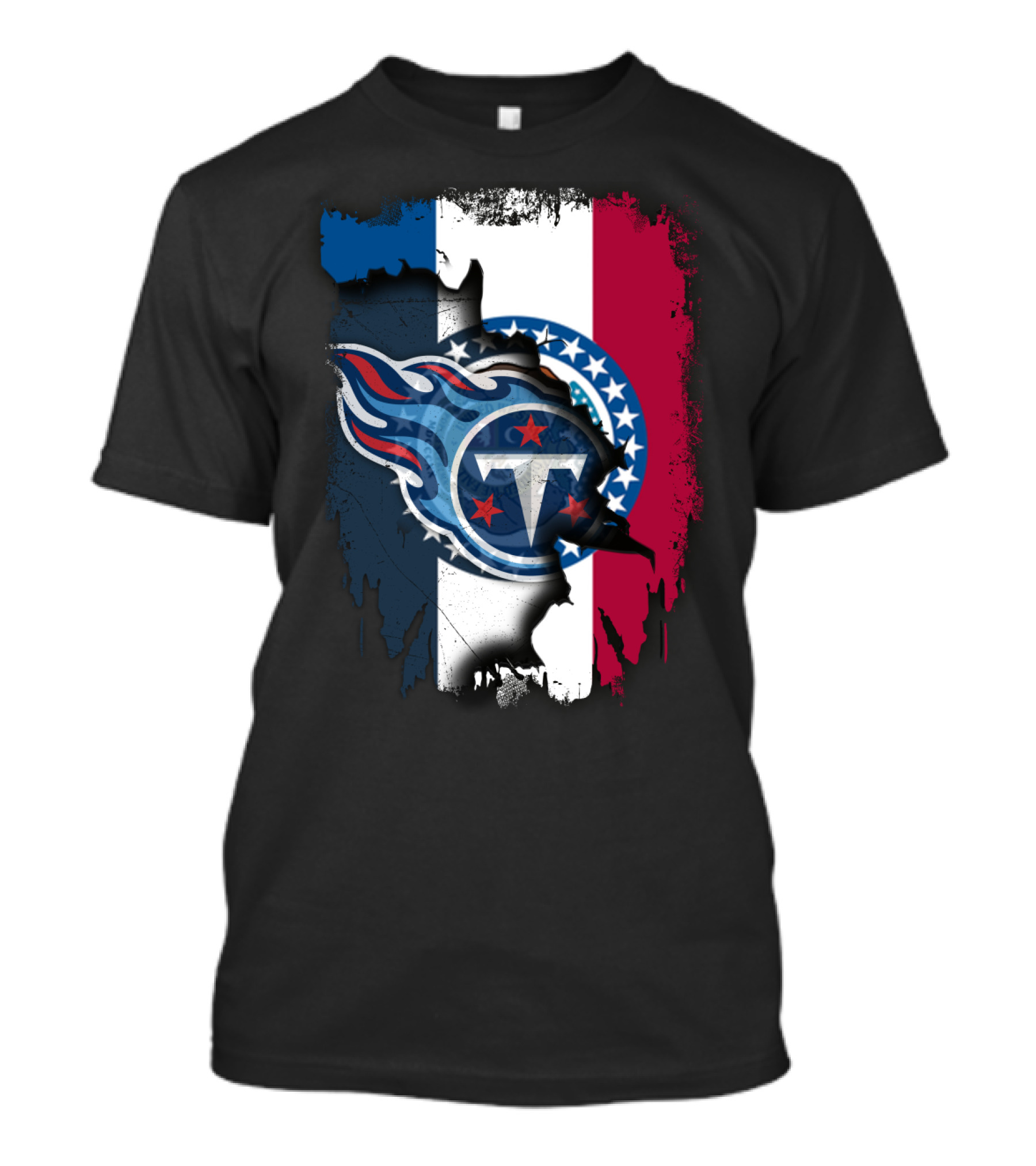 Missouri Pride Meets Titans Icon On Flag Background T-Shirt