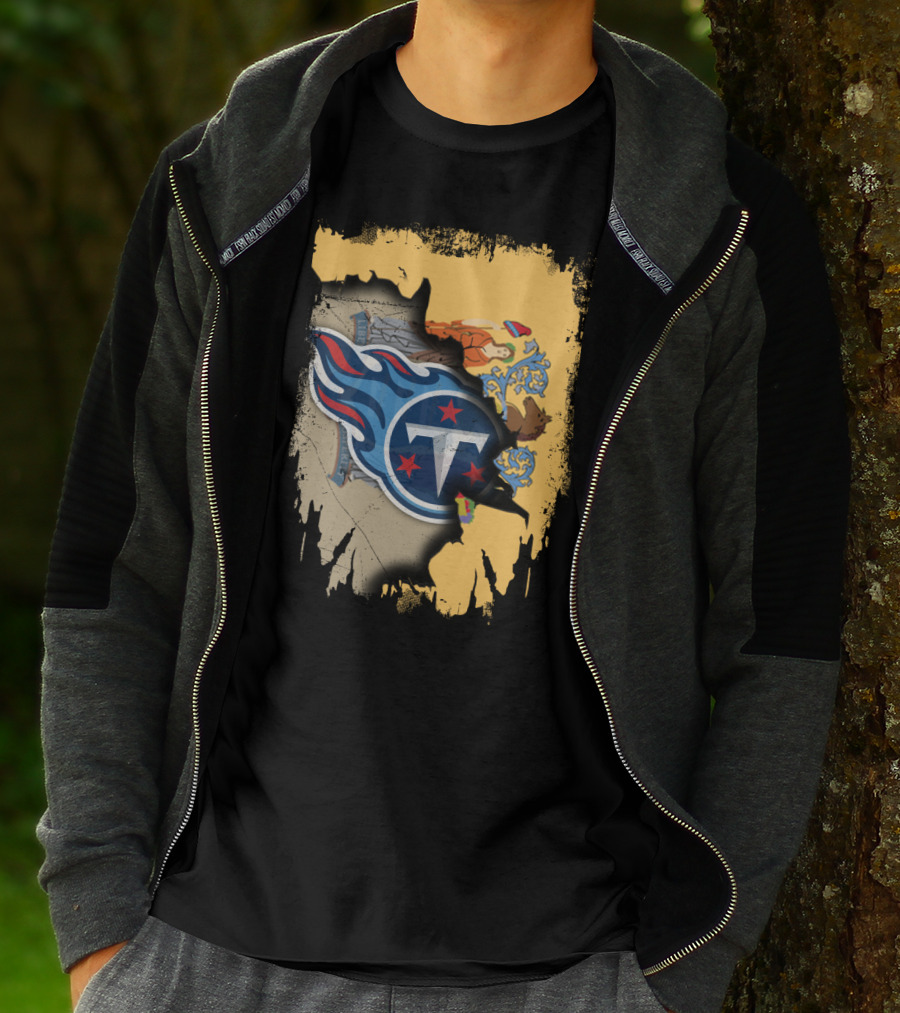 New Jersey State Pride With Titans Logo Symbolism T-Shirt