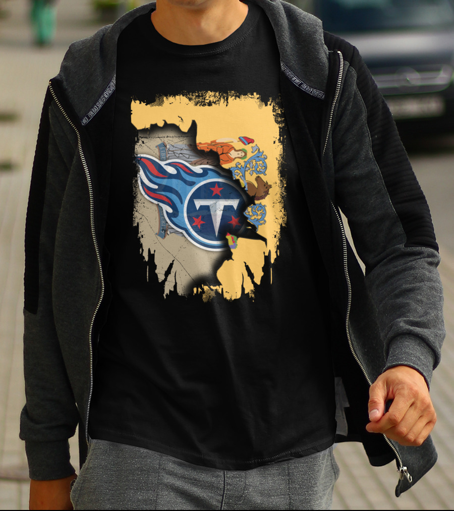 New Jersey State Pride With Titans Logo Symbolism T-Shirt