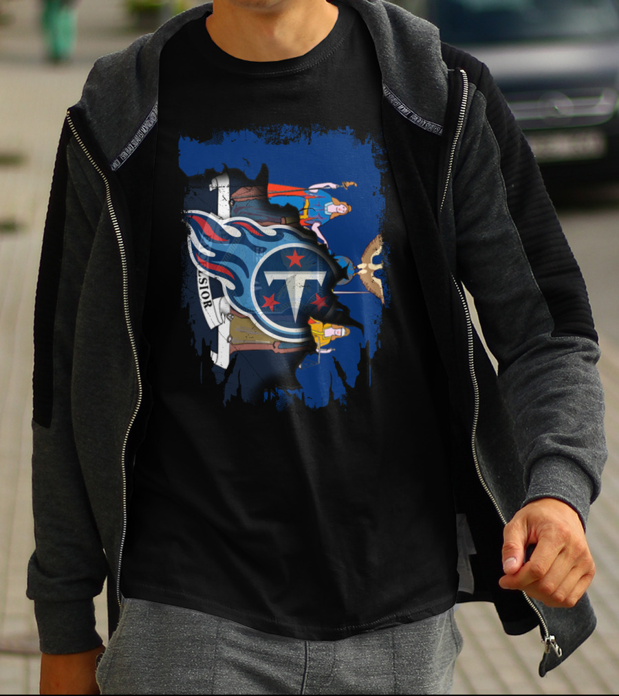 Excelsior Together New York Titans Flame Logo Crest T-Shirt