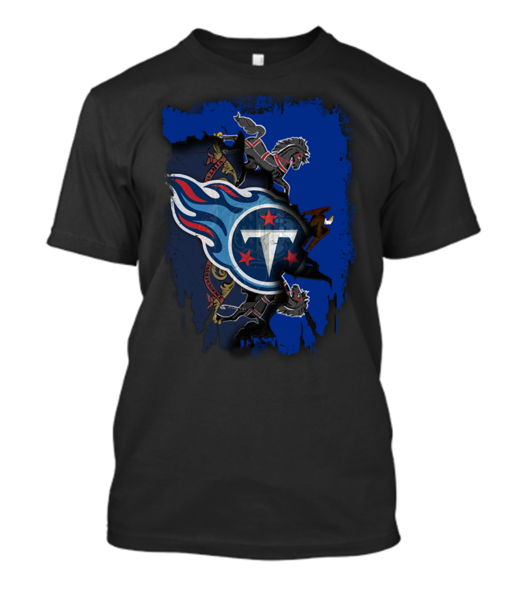 Pennsylvania Titans Collaboration With State Emblem And Horses T-Shirt