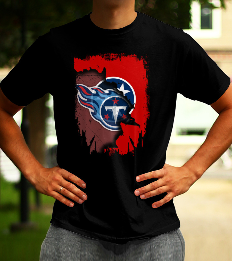 Tennessee Titans Together State Flag Fusion T-Shirt