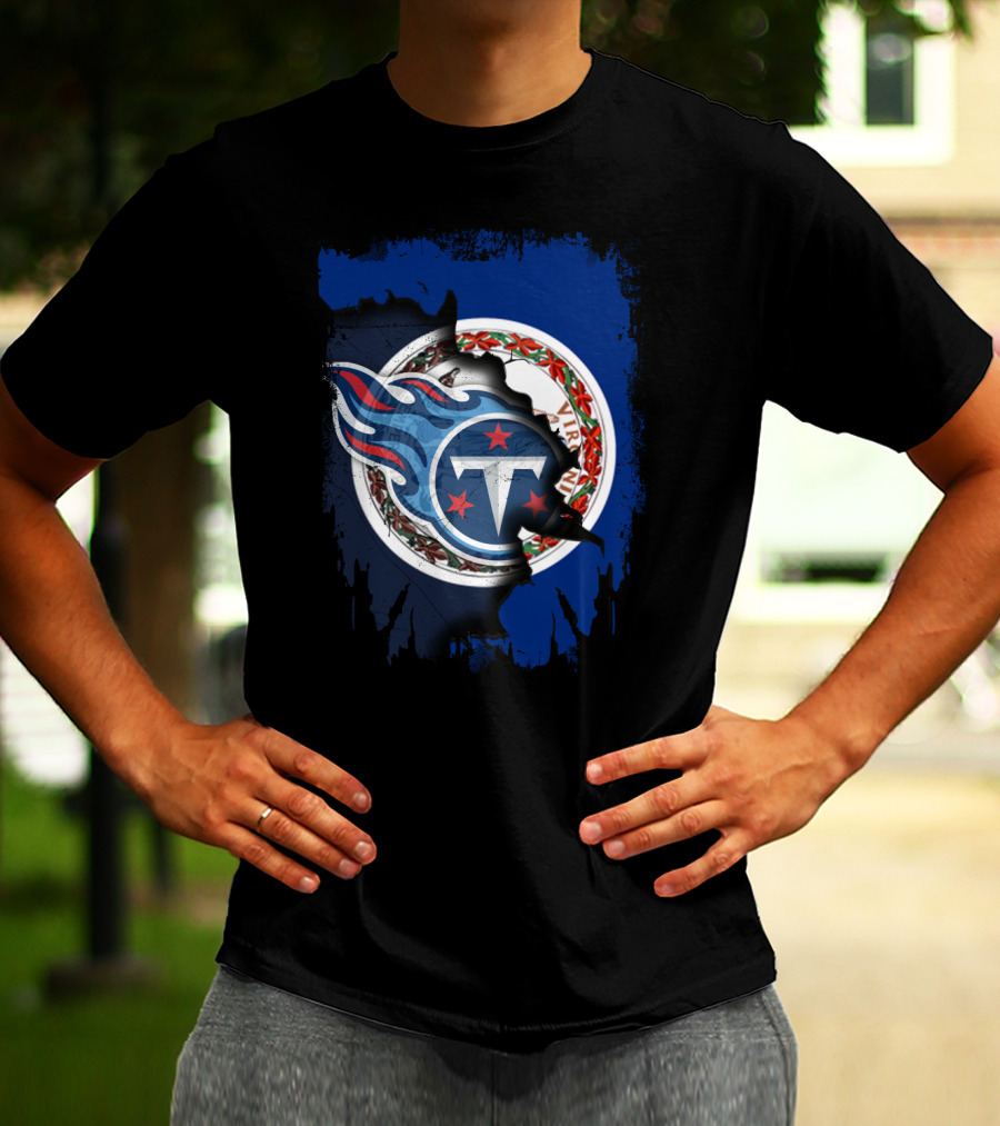 Tennessee Titans And Virginia Together United T-Shirt