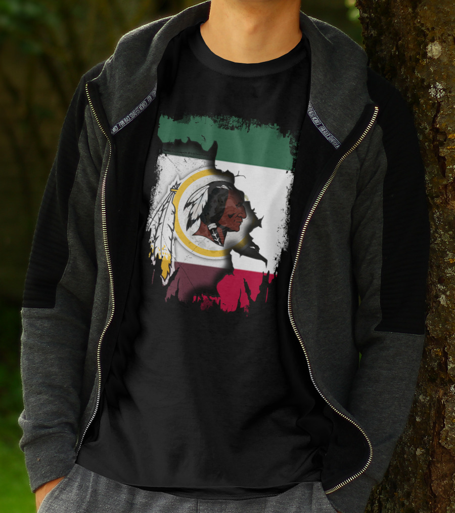 Together Mexico Redskins Flag T-Shirt