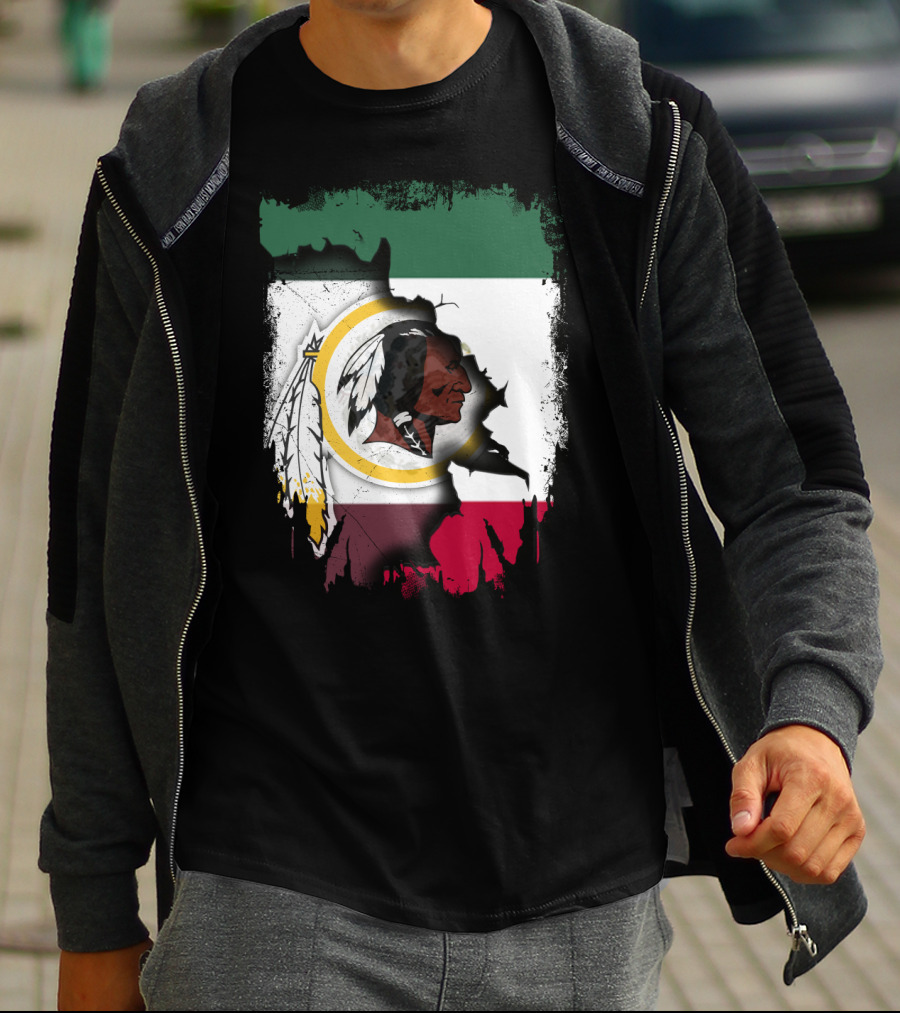 Together Mexico Redskins Flag T-Shirt