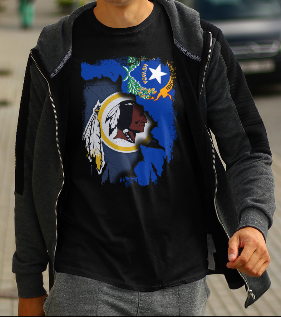 Nevada Pride With Washington Redskins T-Shirt