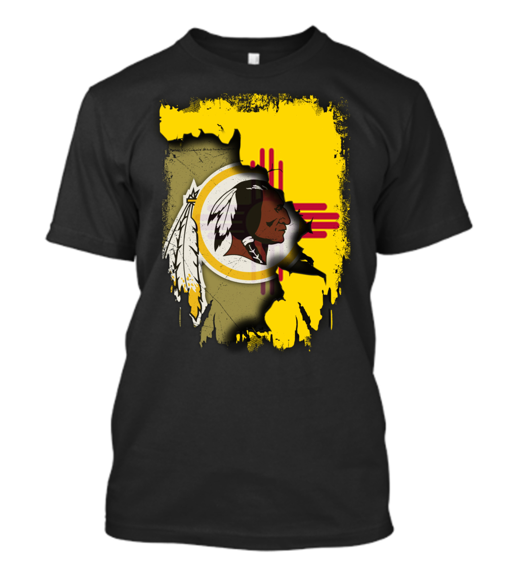 New Mexico Together Redskins Logo Zia Symbol T-Shirt