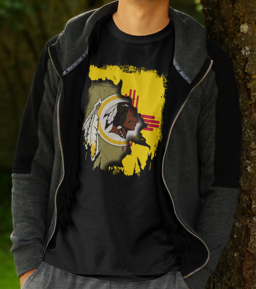 New Mexico Together Redskins Logo Zia Symbol T-Shirt