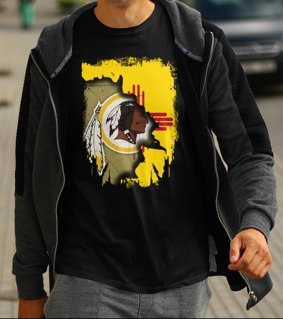 New Mexico Together Redskins Logo Zia Symbol T-Shirt