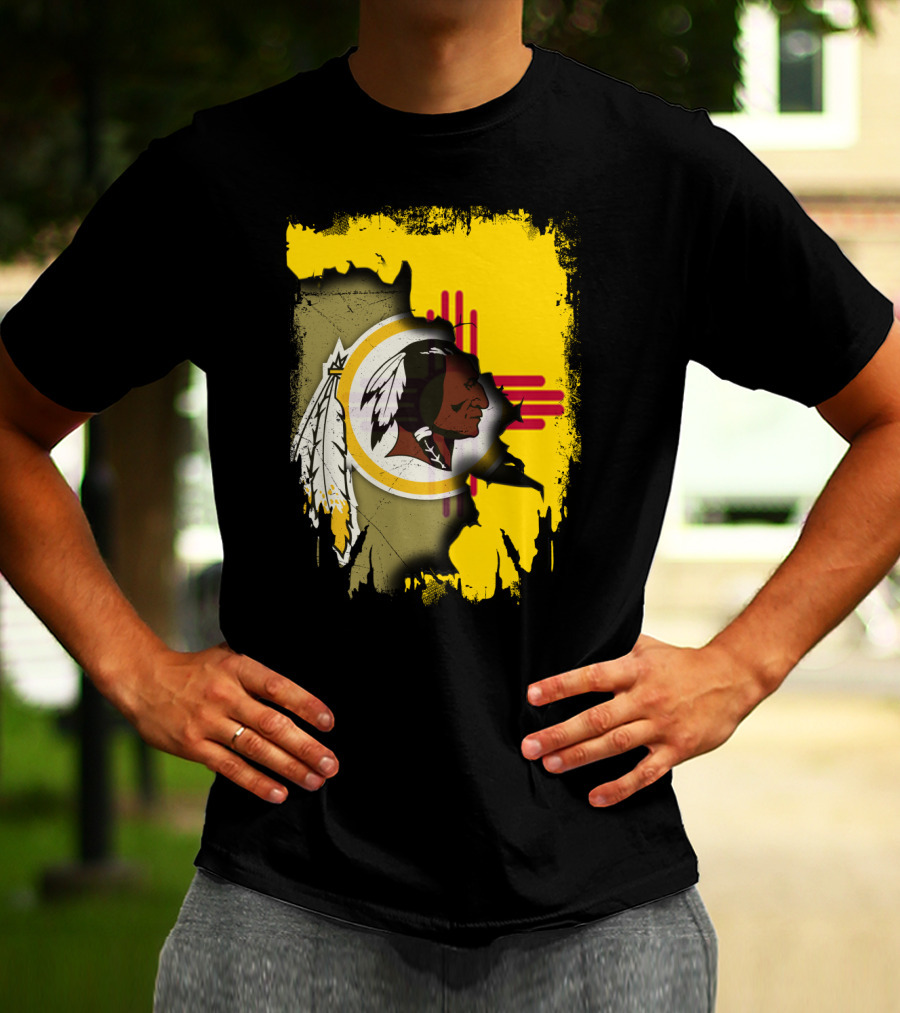 New Mexico Together Redskins Logo Zia Symbol T-Shirt