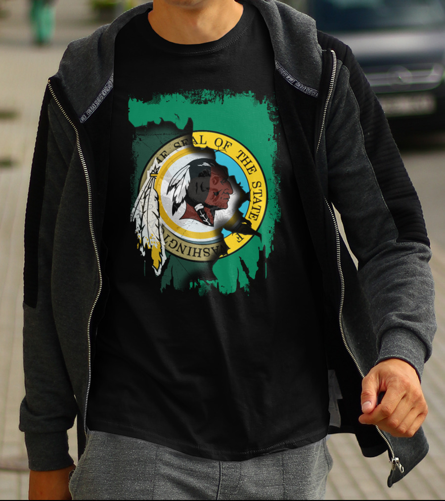 Together Washington State Seal Redskins T-Shirt
