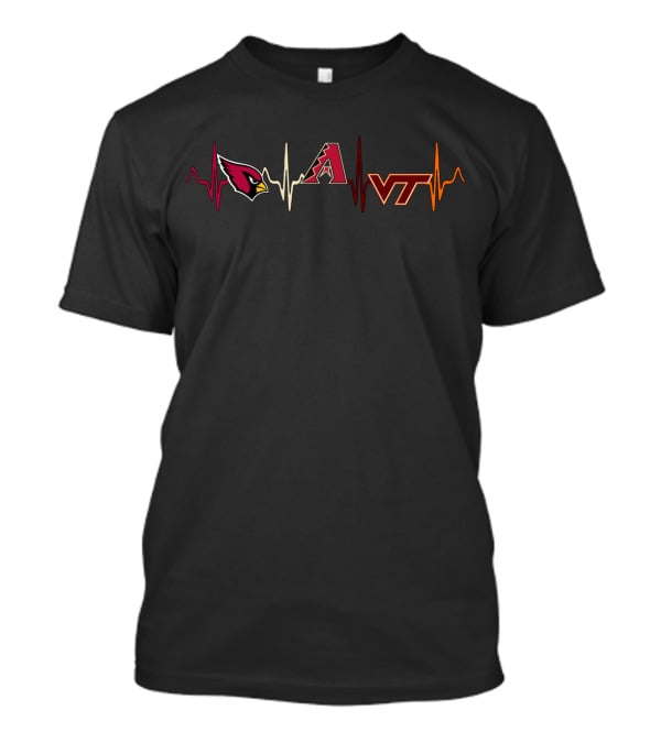 Cardinals Diamondbacks Vt Heartbeat T-Shirt