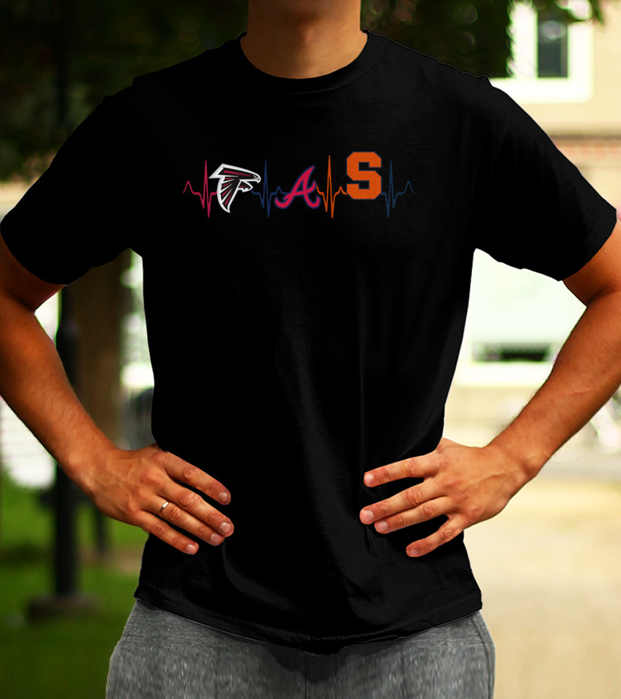 Falcons Braves Syracuse Heartbeat T-Shirt