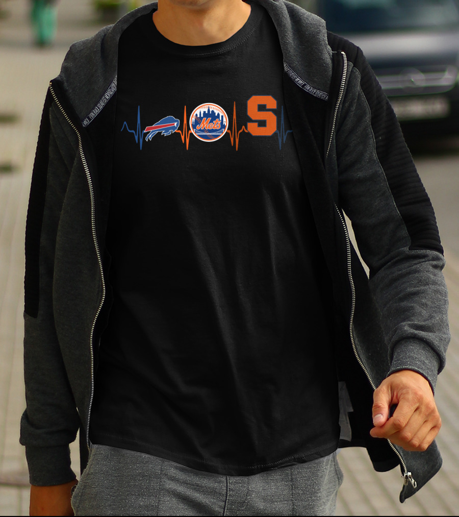 Love Buffalo Bills New York Mets Syracuse Pulse T-Shirt
