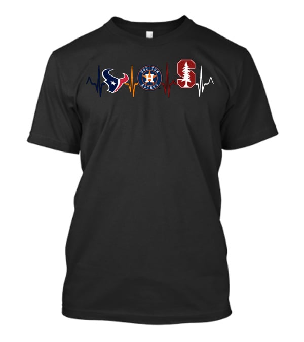 Texans Houston Astros Stanford Heartbeat T-Shirt