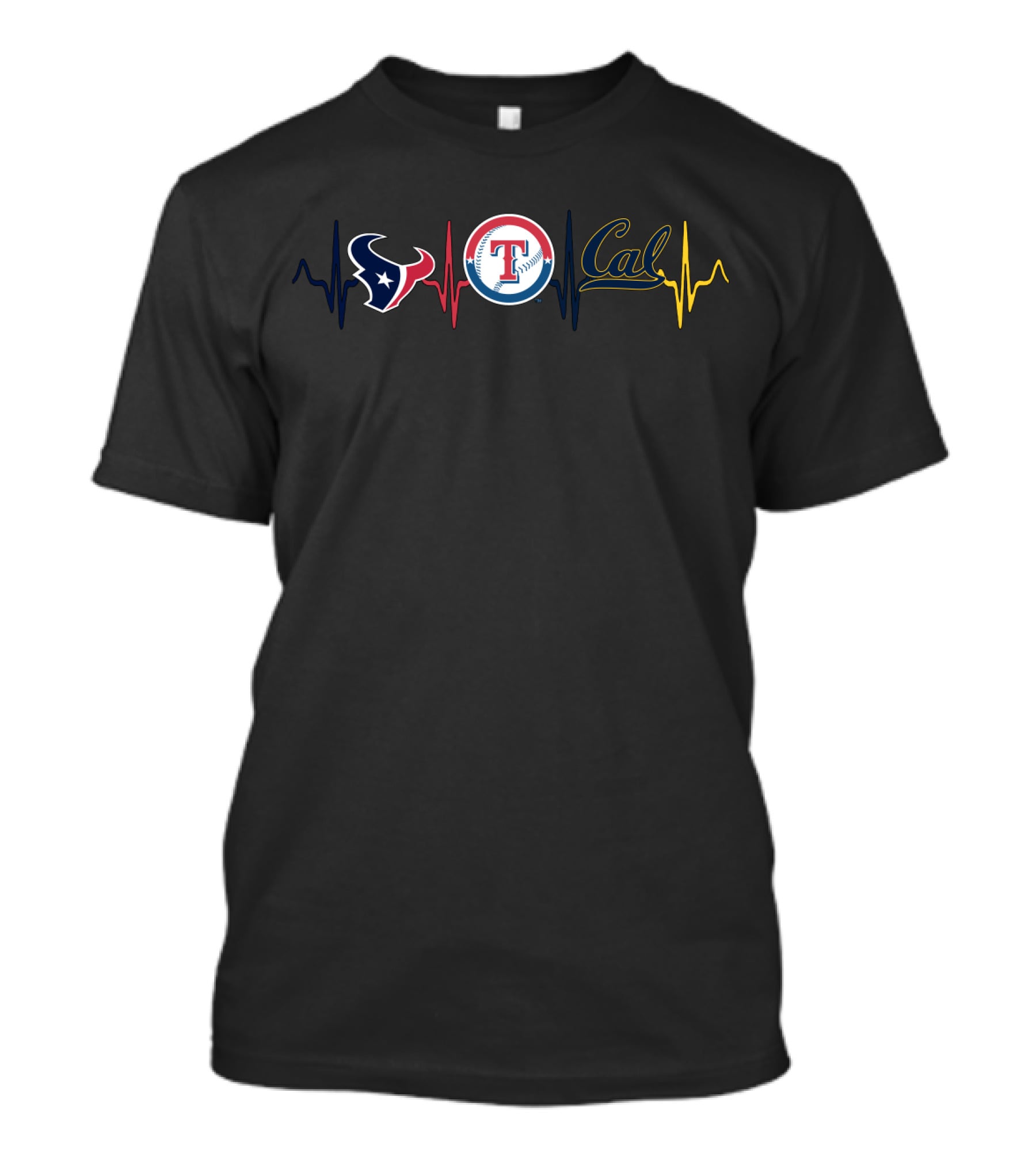 Texans Rangers Cal Heartbeat Cgb T-Shirt