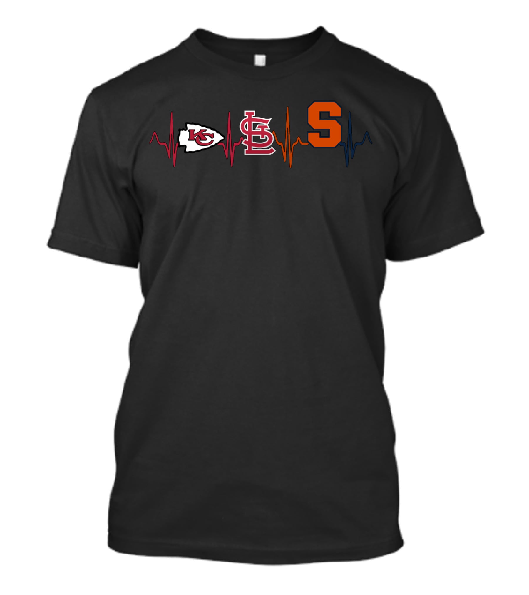 Love Kansas City Chiefs St. Louis Cardinals Syracuse Orange T-Shirt
