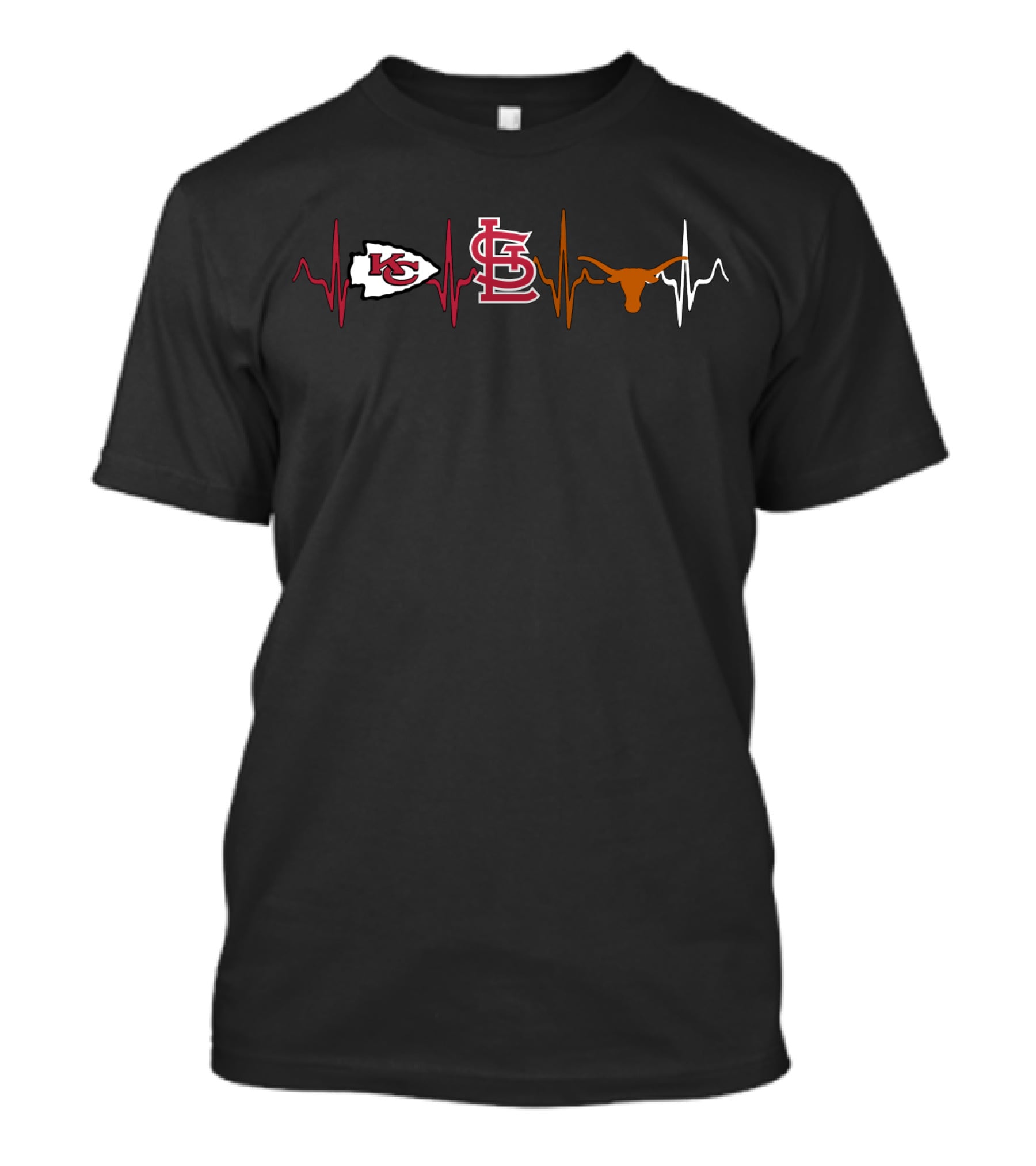 Love Kansas City Chiefs St. Louis Cardinals Texas Longhorns T-Shirt