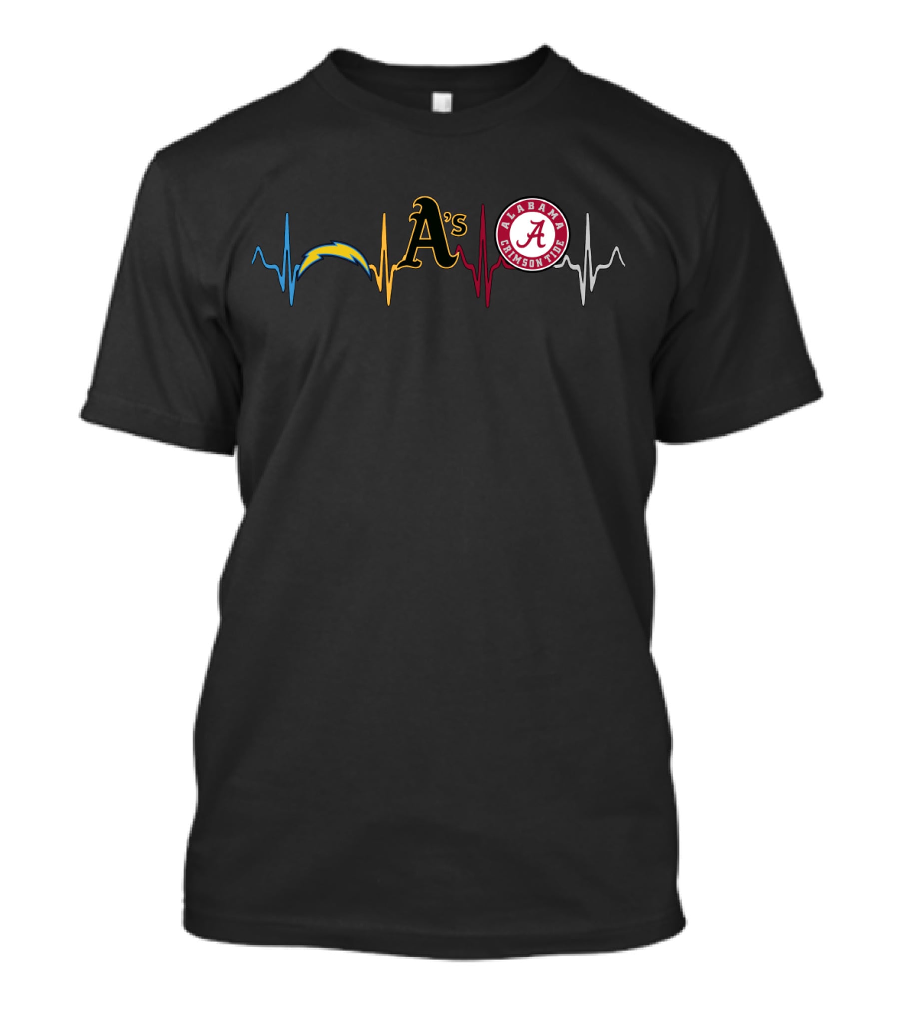 Chargers Athletics A's Alabama Crimson Tide Act T-Shirt