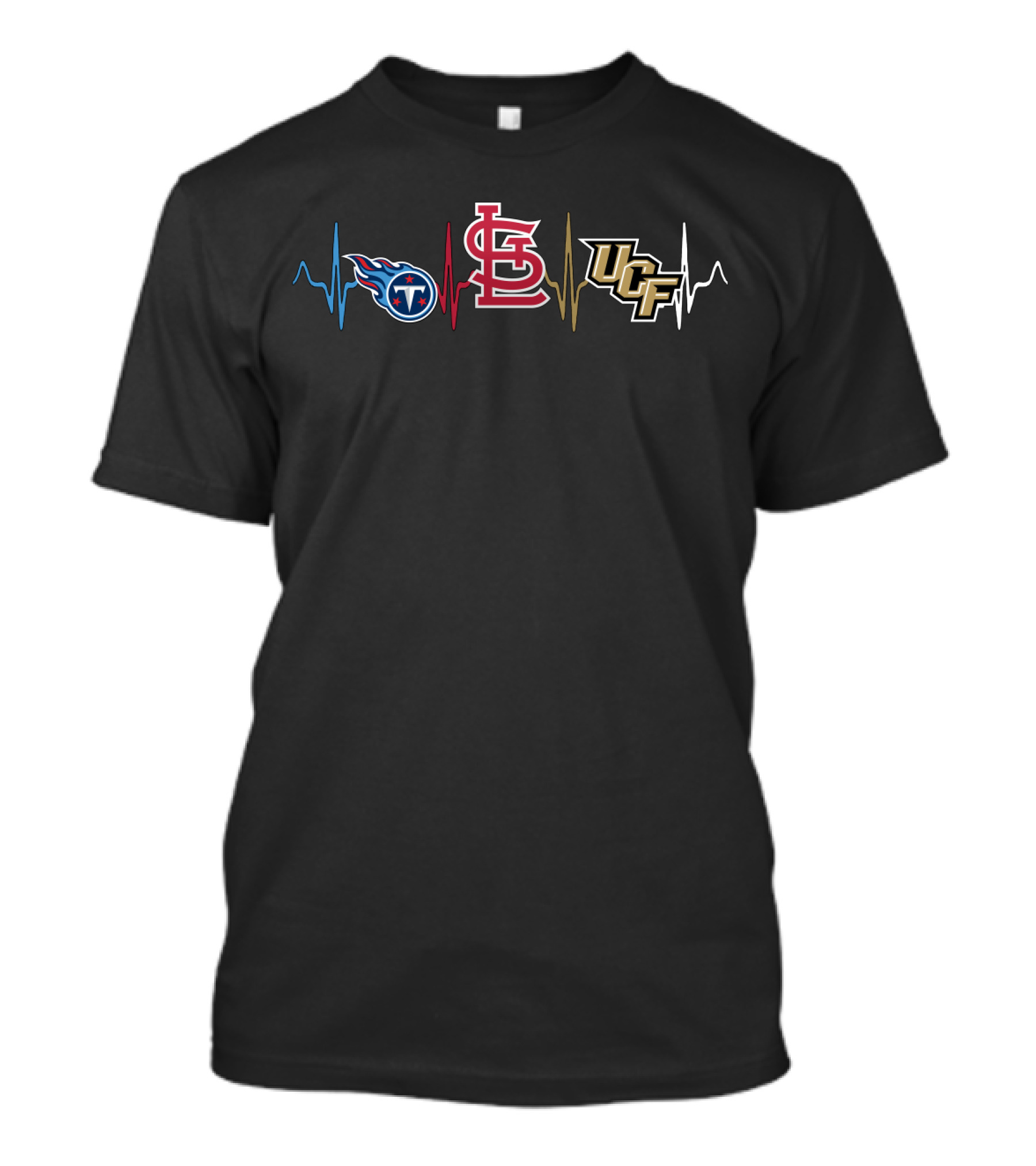 Titans St. Louis Cardinals Ucf Heartbeat T-Shirt