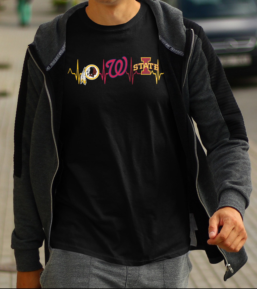 Redskins Nationals Iowa State Heartbeat Alignment T-Shirt