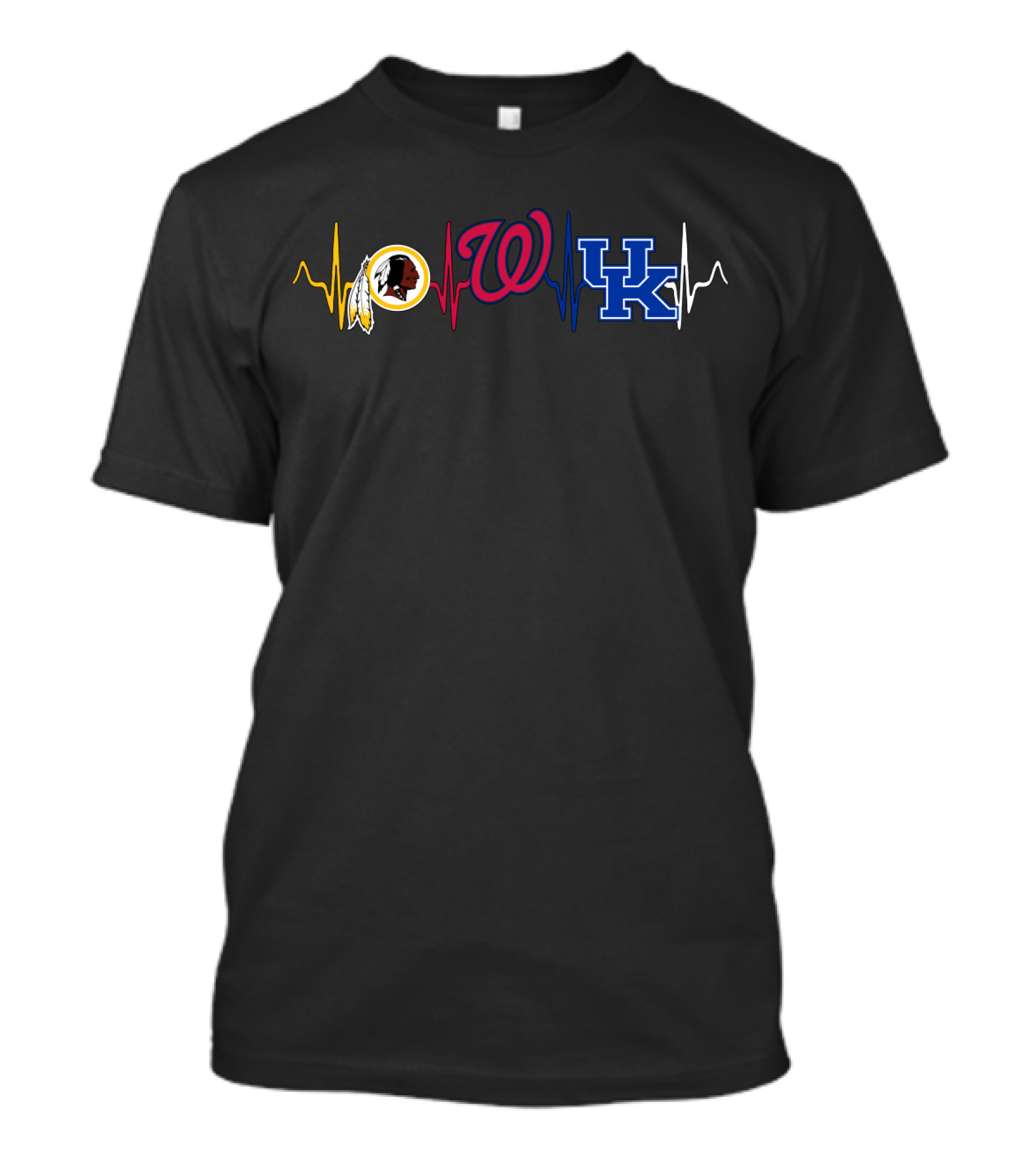 Love Redskins Nationals Kw Heartbeat T-Shirt