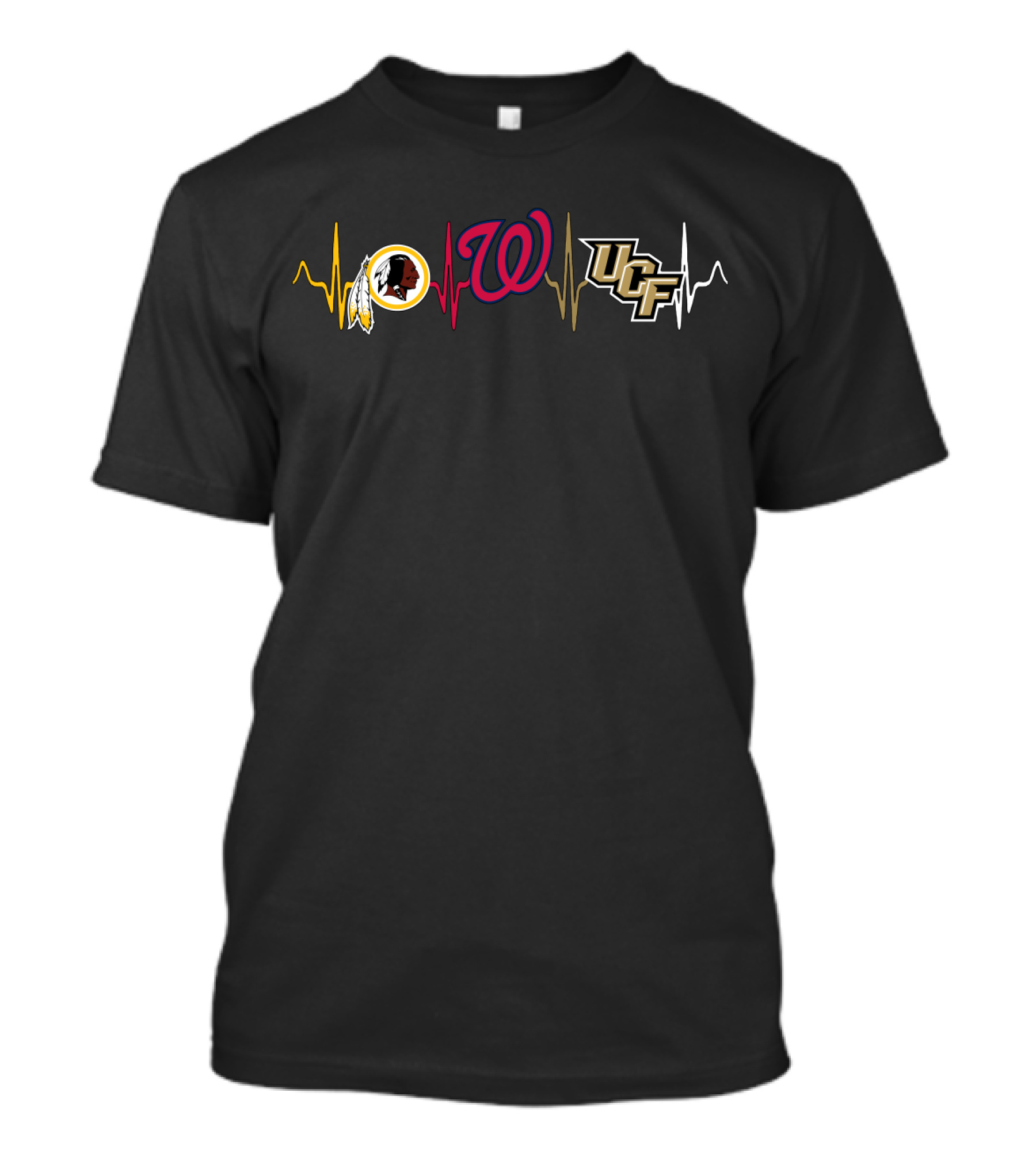 Redskins Nationals Ucf Heartbeat T-Shirt