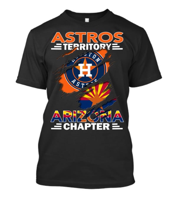 Astros Territory Houston Astros Logo Arizona Flag Arizona Chapter T-Shirt