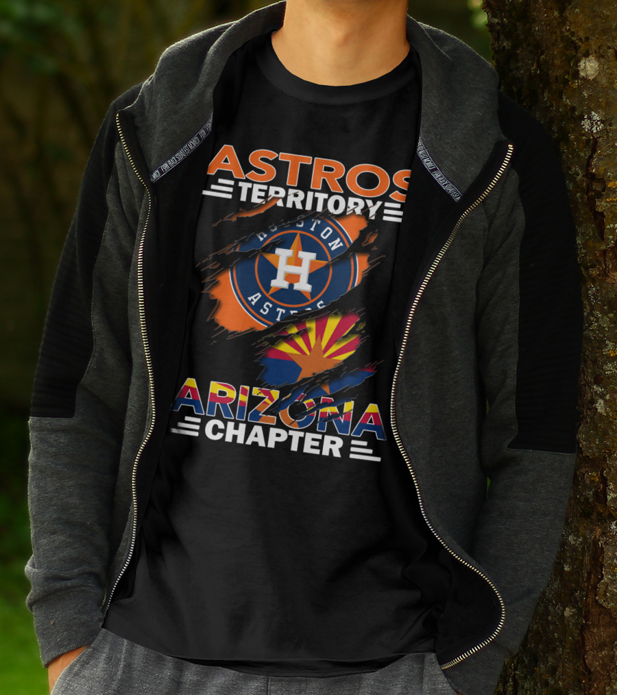 Astros Territory Houston Astros Logo Arizona Flag Arizona Chapter T-Shirt