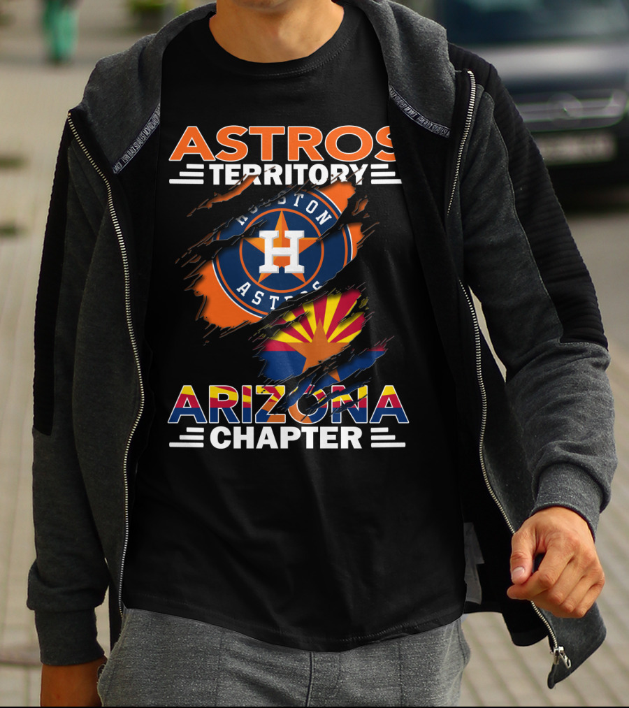 Astros Territory Houston Astros Logo Arizona Flag Arizona Chapter T-Shirt