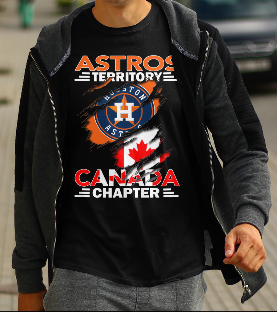 Houston Astros Territory Canada Chapter Flag T-Shirt