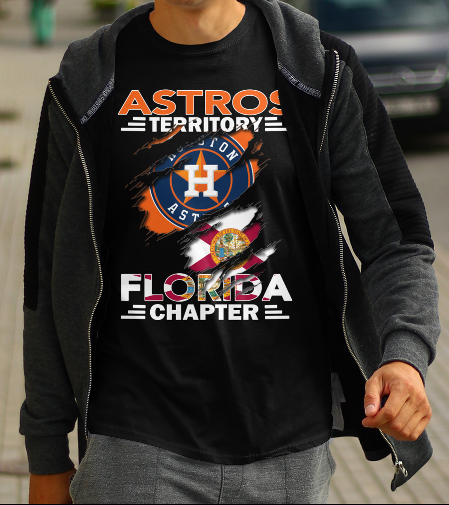 Astros Territory Houston Florida Chapter Flag T-Shirt
